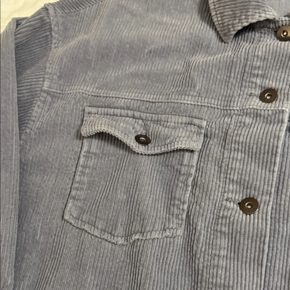 Zara Gray CORDUROY SHIRT LIKE Jacket: BEAUTIFUL EXCELLENT CONDITION - Picture 5 of 9